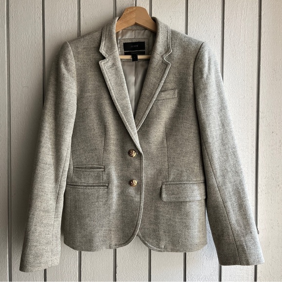 J. Crew Jackets & Blazers - J.crew Schoolboy Herringbone Jacket